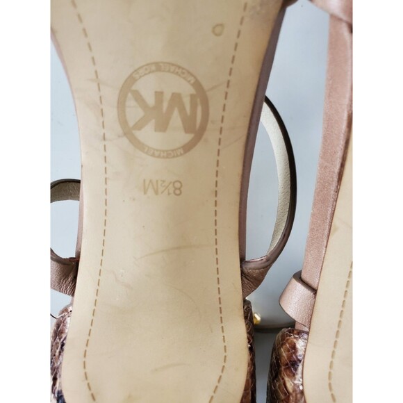 Michael Kors ALEXIA Two-Tone Strappy Pointy Toe d'Orsay Pumps Size 8.5M Heels - Picture 10 of 11